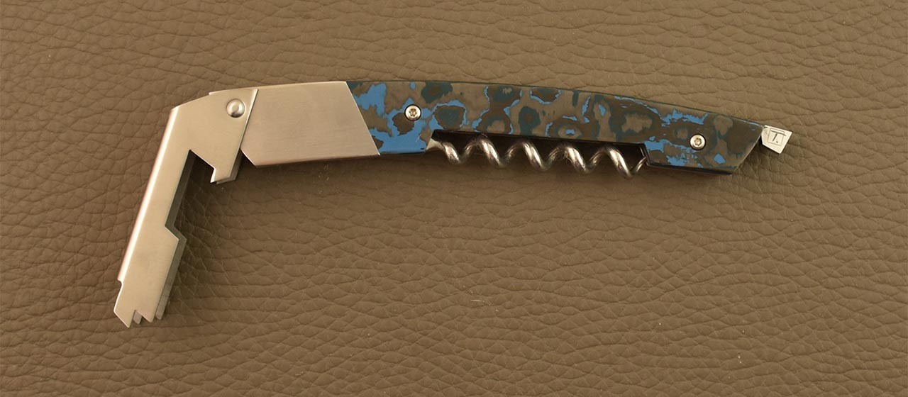 Le Thiers corkscrew Fat Carbon Artic Storm by Fontenille Pataud, proudly made in France