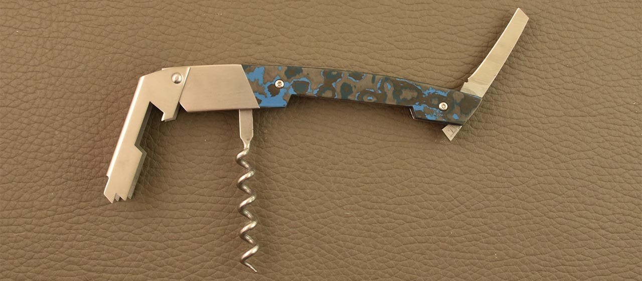 Le Thiers corkscrew Fat Carbon Artic Storm by Fontenille Pataud, proudly made in France