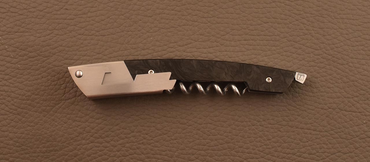 Le Thiers corkscrew Fat Carbon Dark matter by Fontenille Pataud, proudly made in France