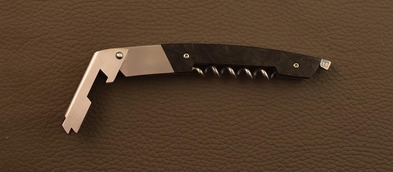 Le Thiers corkscrew Fat Carbon Dark matter by Fontenille Pataud, proudly made in France