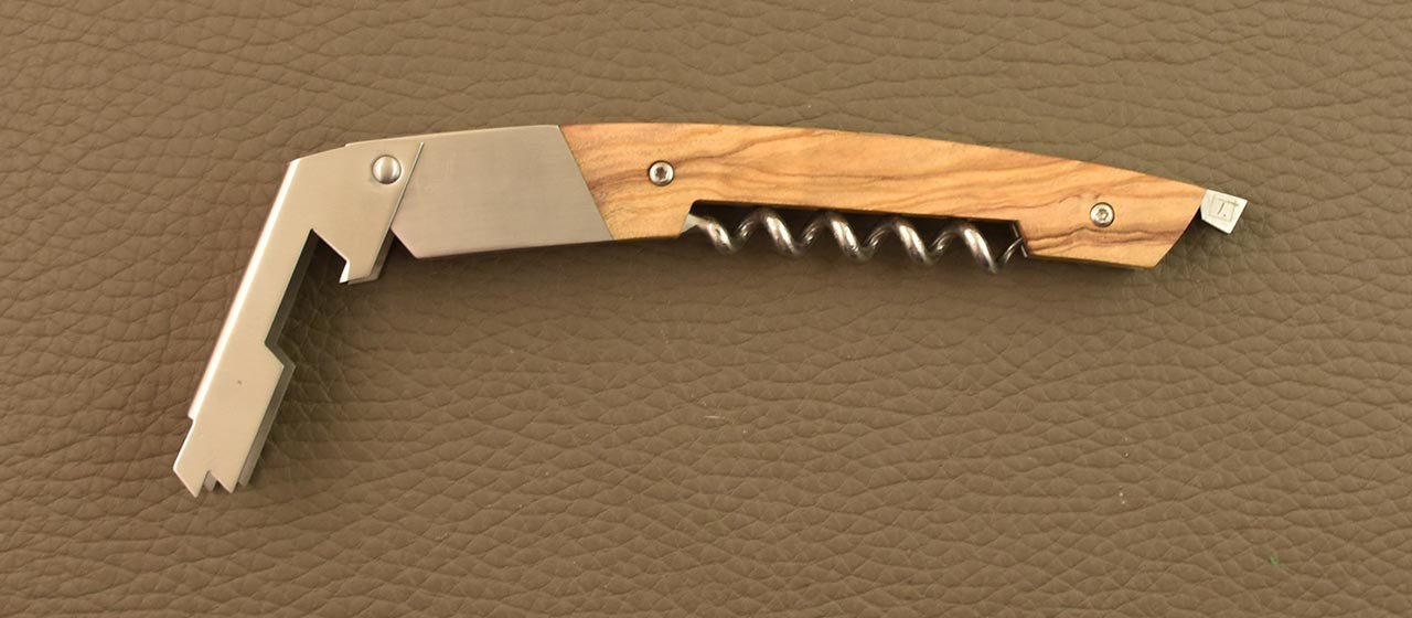 Le Thiers corkscrew Olivewood by Fontenille Pataud, proudly made in France