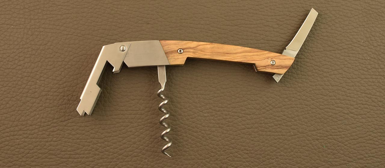 Le Thiers corkscrew Olivewood by Fontenille Pataud, proudly made in France