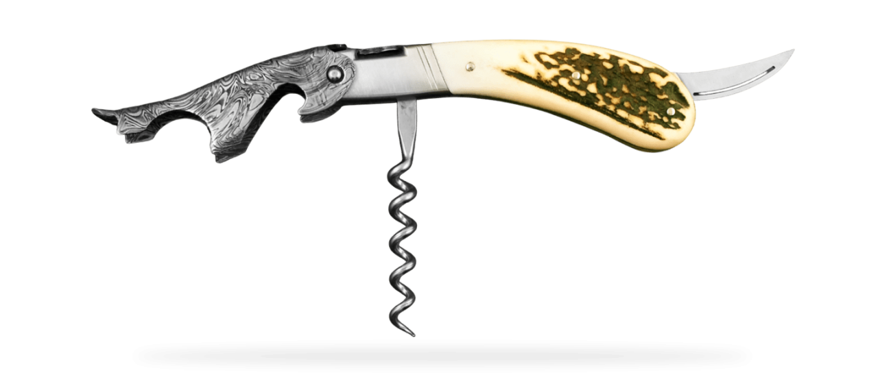 Laguiole Magnum Damascus Stag