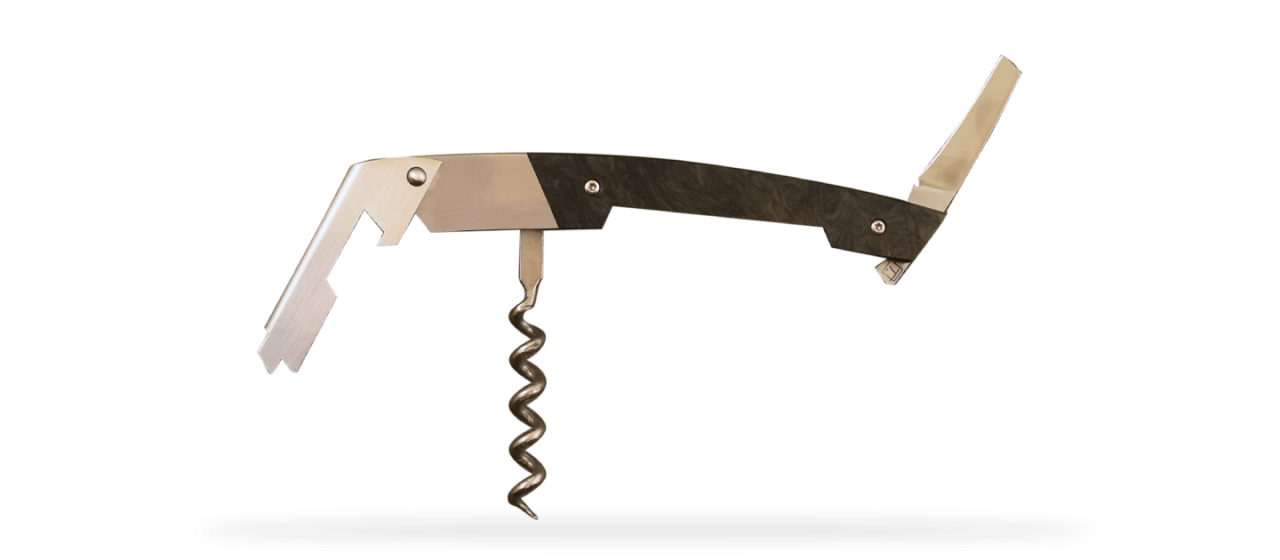 Le Thiers corkscrew Fat Carbon Dark matter by Fontenille Pataud, proudly made in France