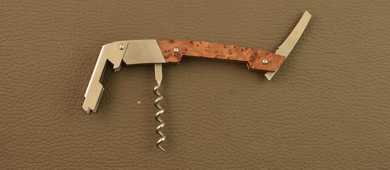 Corkscrew made in France Le Thiers Magnum Thuya burl
