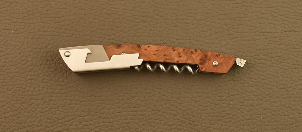 Corkscrew made in France Le Thiers Magnum Thuya burl