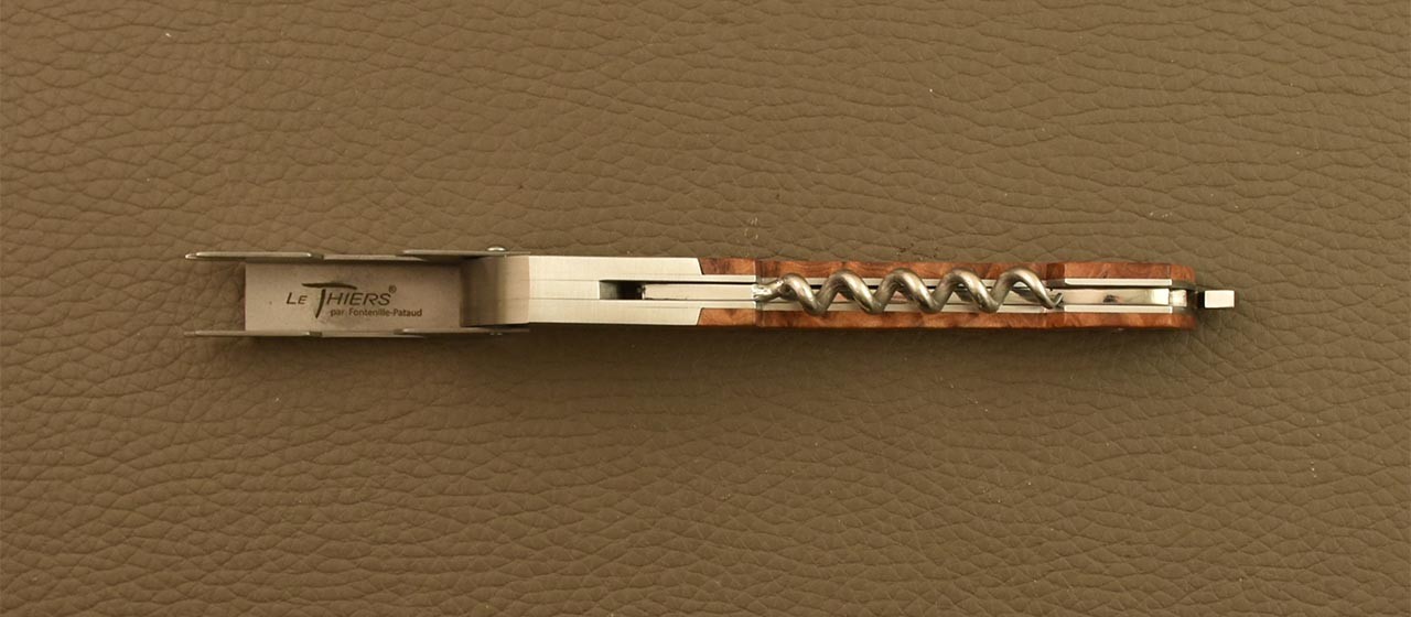 Corkscrew made in France Le Thiers Magnum Thuya burl