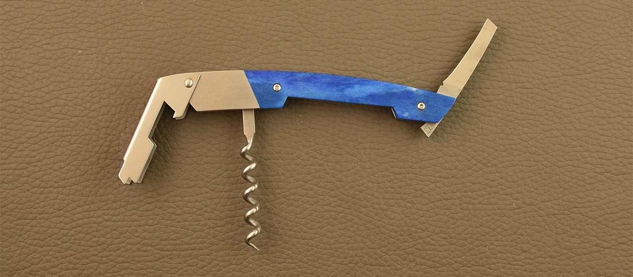 Couteau de sommelier en Os bleu fabriqué par Fontenille Pataud à Thiers - France