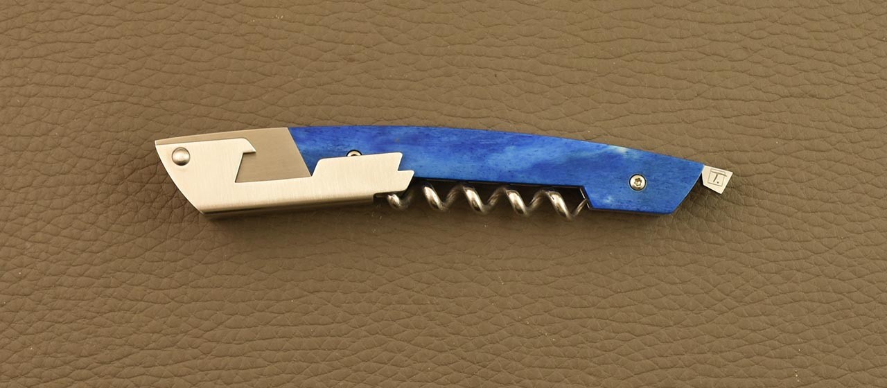 Couteau de sommelier en Os bleu fabriqué par Fontenille Pataud à Thiers - France