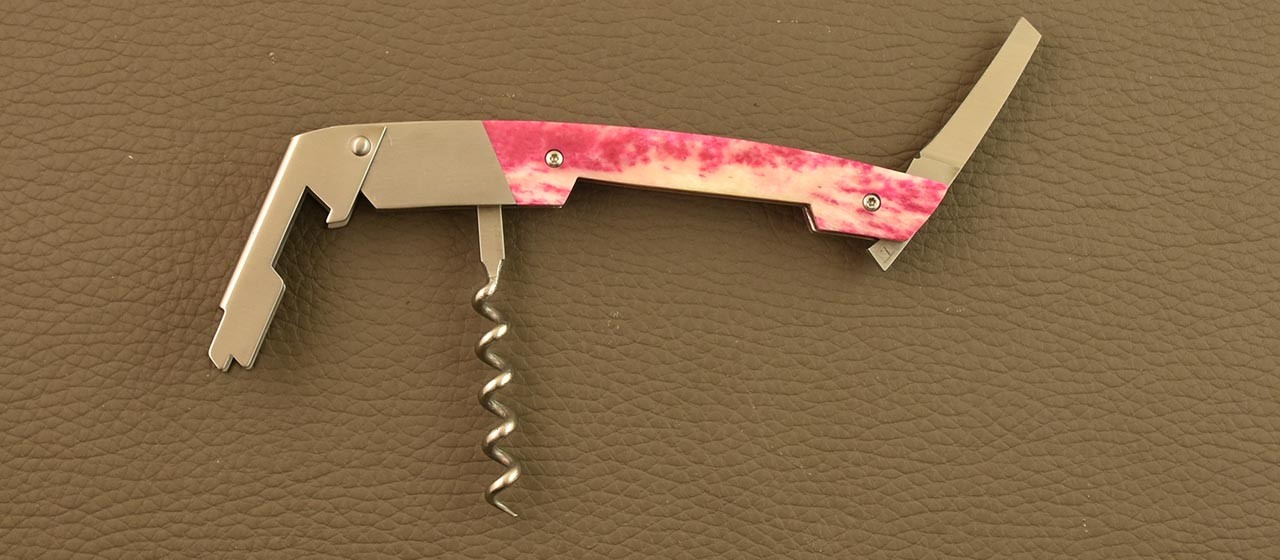 Couteau de sommelier en Os rouge fabriqué par Fontenille Pataud à Thiers - France