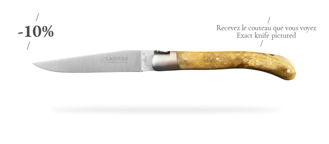 Laguiole Le Pocket Classic Range Stained real bone