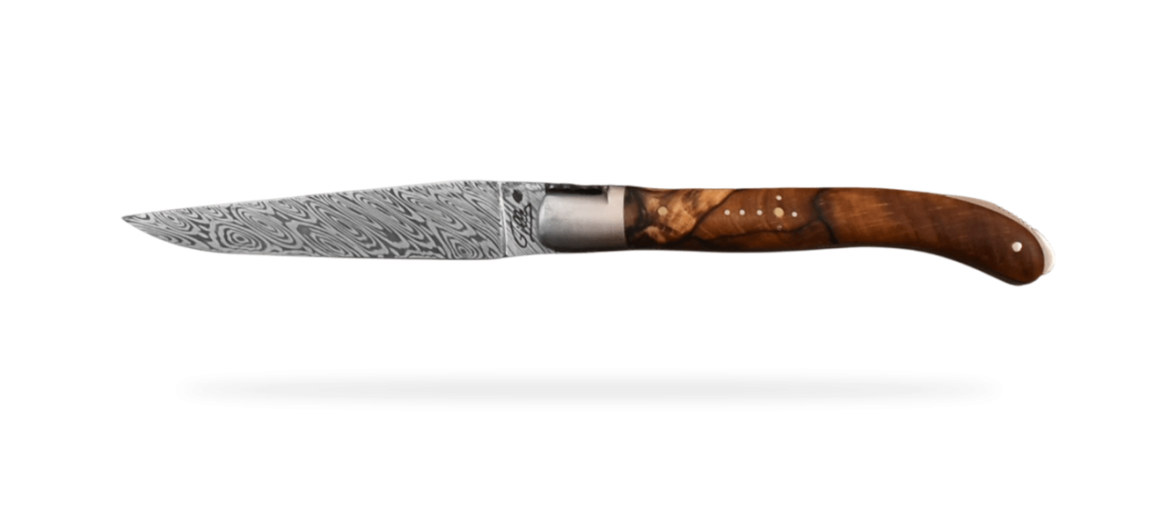 Laguiole XS Damascus Range Stabilized beech