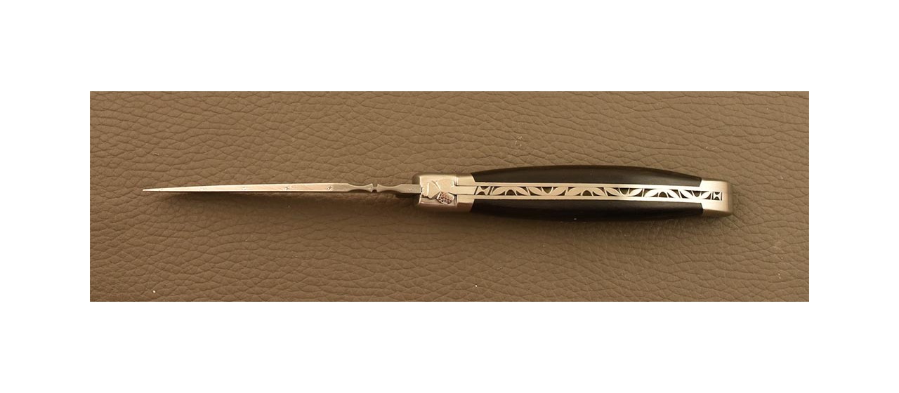 Couteau Laguiole Traditionnel 12 cm Damas Ebène