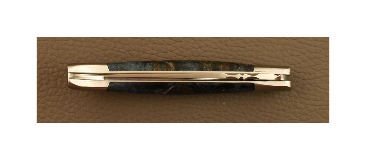 Laguiole knife Picnic Classic Range Blue poplar burl