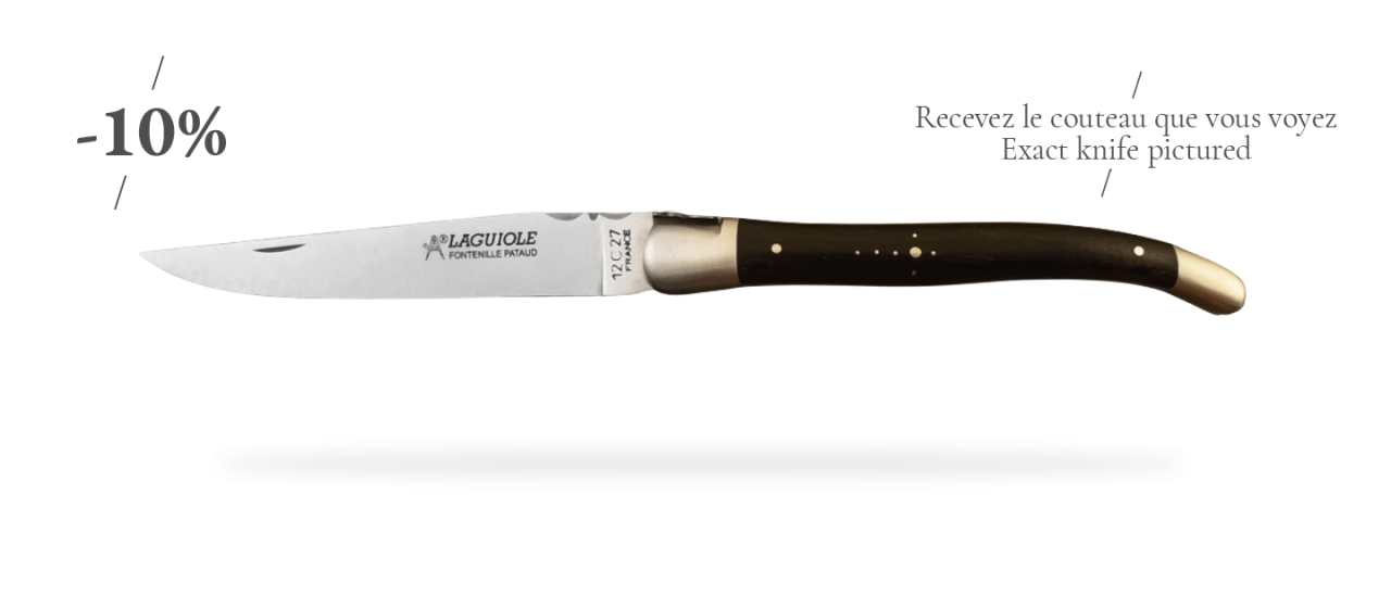 Laguiole Traditionnel 13 cm Classique Ébène