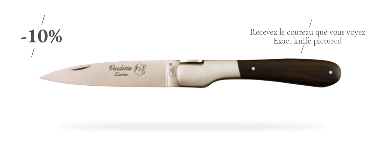 Vendetta Corse Traditionnelle avec Tire-bouchon Bois de fer