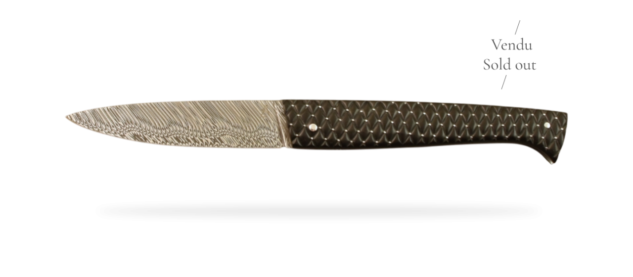 Lombard Damascus Quilted Ebony