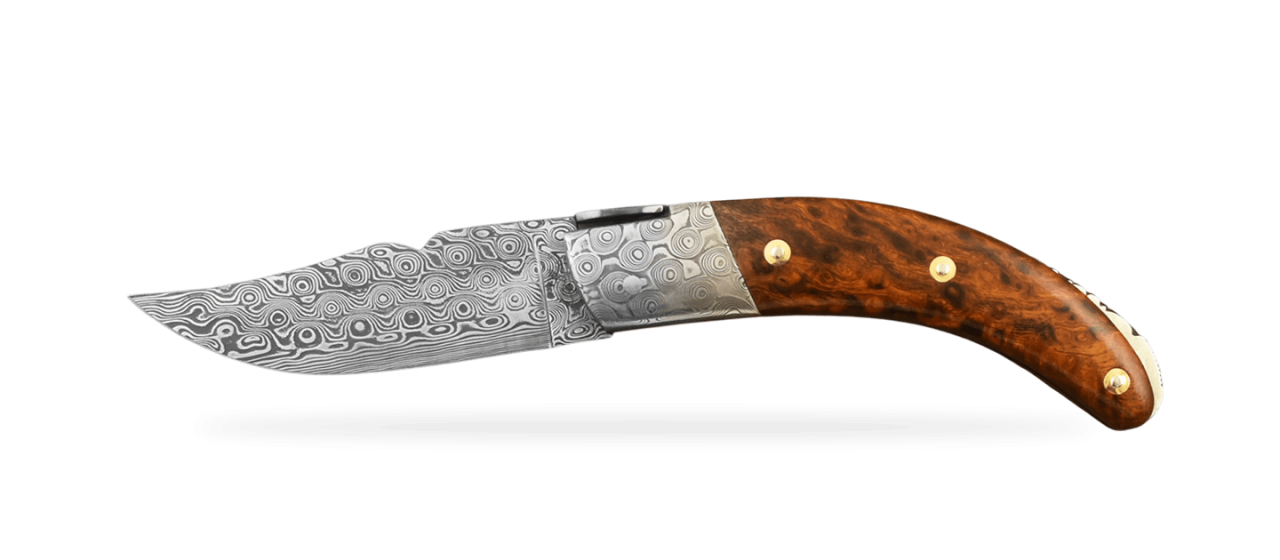 Corsican Rondinara Damascus Range Ironwood, Delicate file work