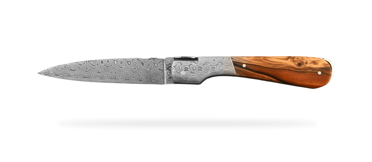 Corsican Sperone Damascus Range Hybrid Juniper burl, Delicate file work