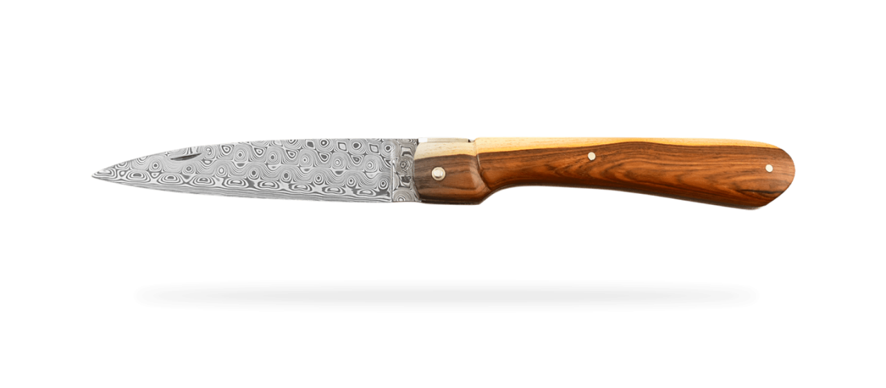 Corsican Vendetta Damascus Range Full handle Pistachio wood