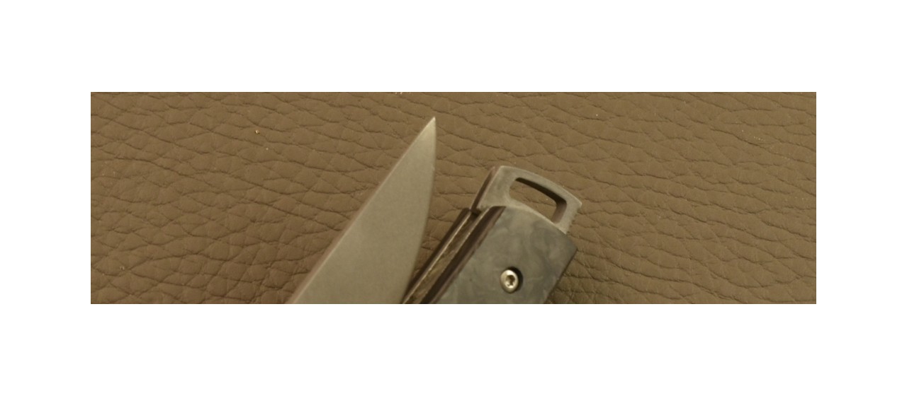 Couteau Le Thiers® Nature Fat Carbon Dark Matter