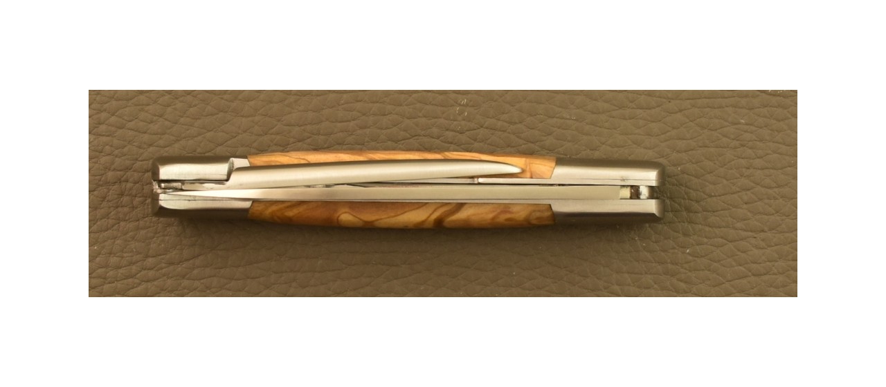 Issoire shepherd's knife & awl Olivewood