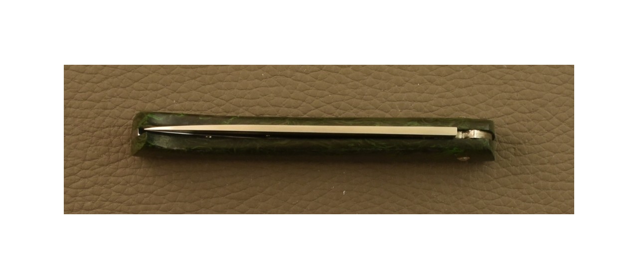 Lombard Fat Carbon Green Dark Matter ultra-light knife