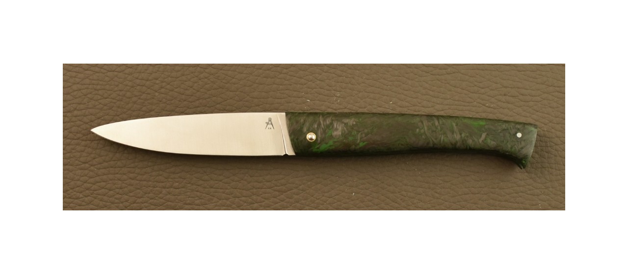 Lombard Fat Carbon Green Dark Matter ultra-light knife
