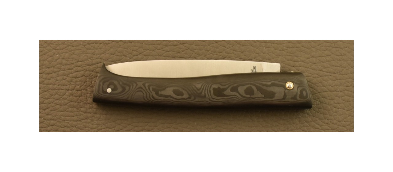 Couteau Lombard Fat Carbon Goutte Noire ultra léger