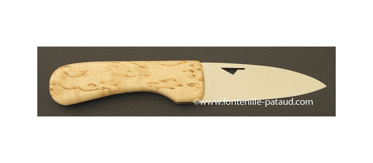 Corsican U Cumpa knife Classic range Curly birch