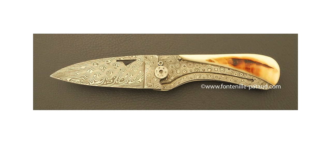 Corsican U Cumpa knife Damascus Range Warthog