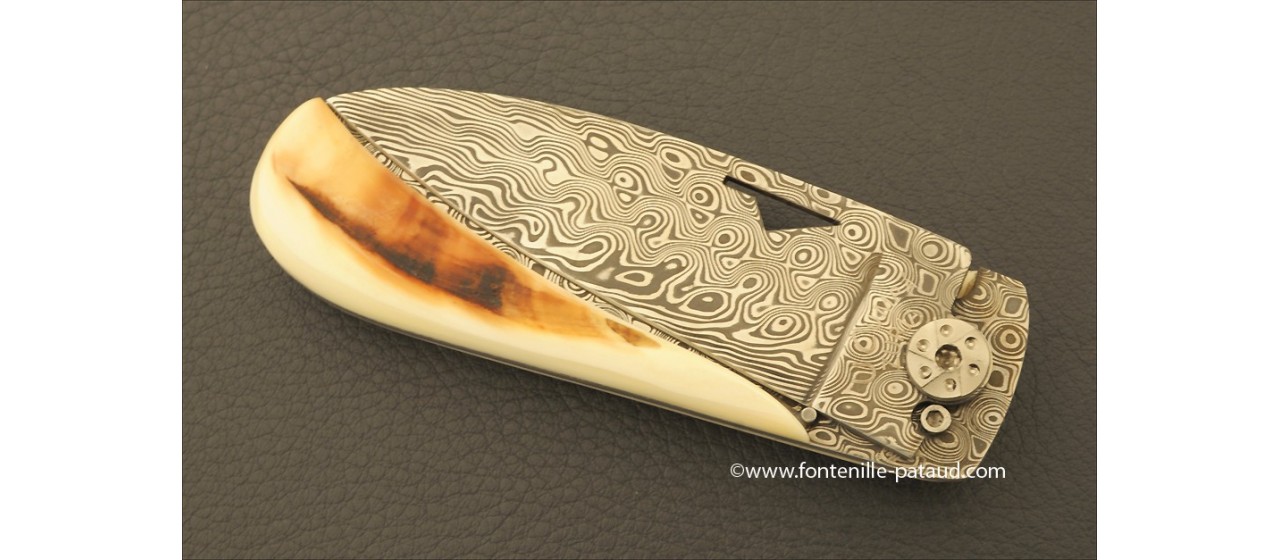 Corsican U Cumpa knife Damascus Range Warthog