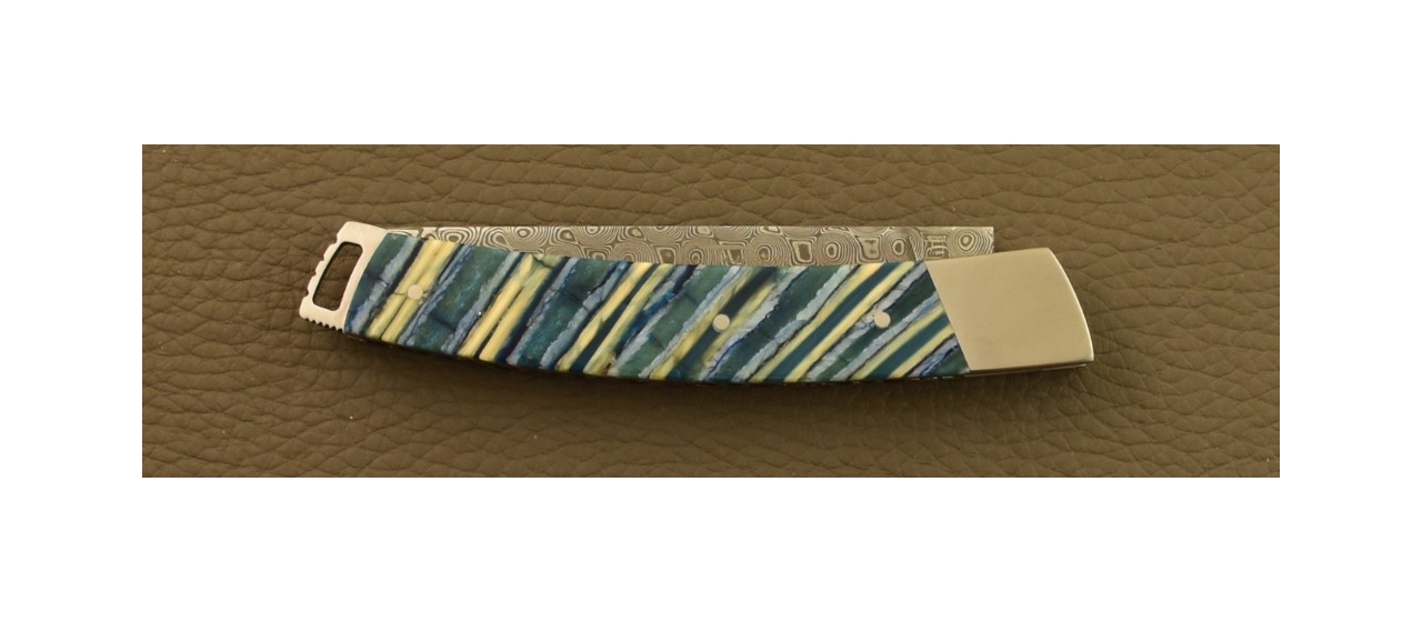 Couteau Le Thiers® Nature Damas Molaire de mammouth