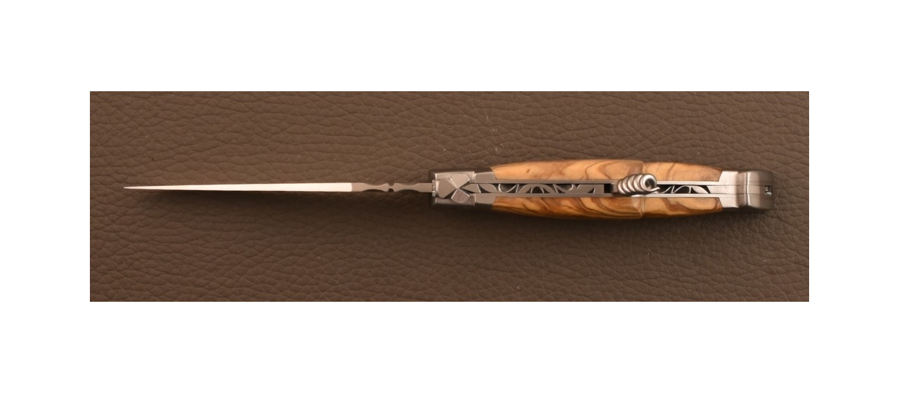 Couteau Laguiole Traditionnel 12 cm Tire-Bouchon & Poinçon Olivier