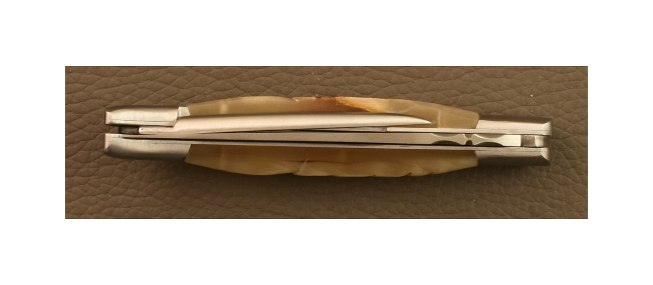 Laguiole Traditional 12 cm Corkscrew & Awl Ram horn knife