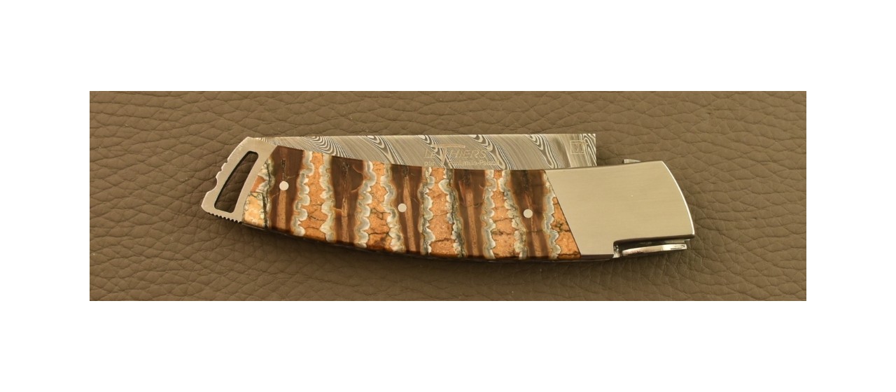 Couteau Le Thiers® Gentleman Damas Molaire de mammouth