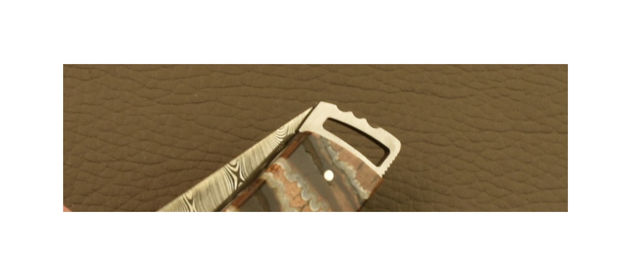 Couteau Le Thiers® Gentleman Damas Molaire de mammouth