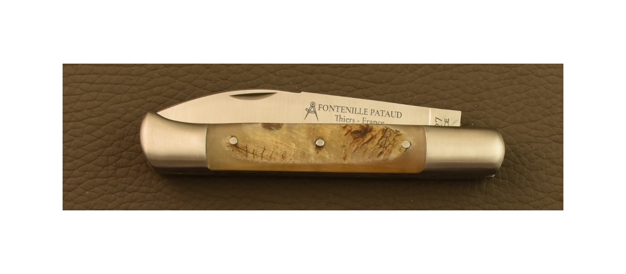 Issoire shepherd's knife & awl Ram horn