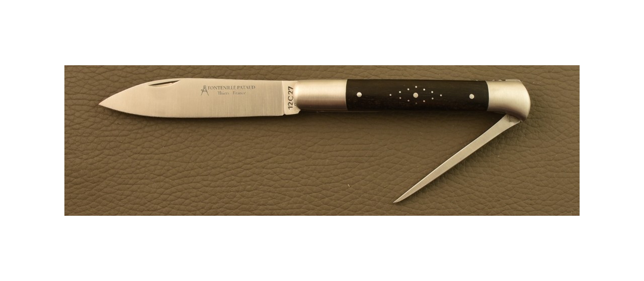 Issoire shepherd's knife & awl Ebony