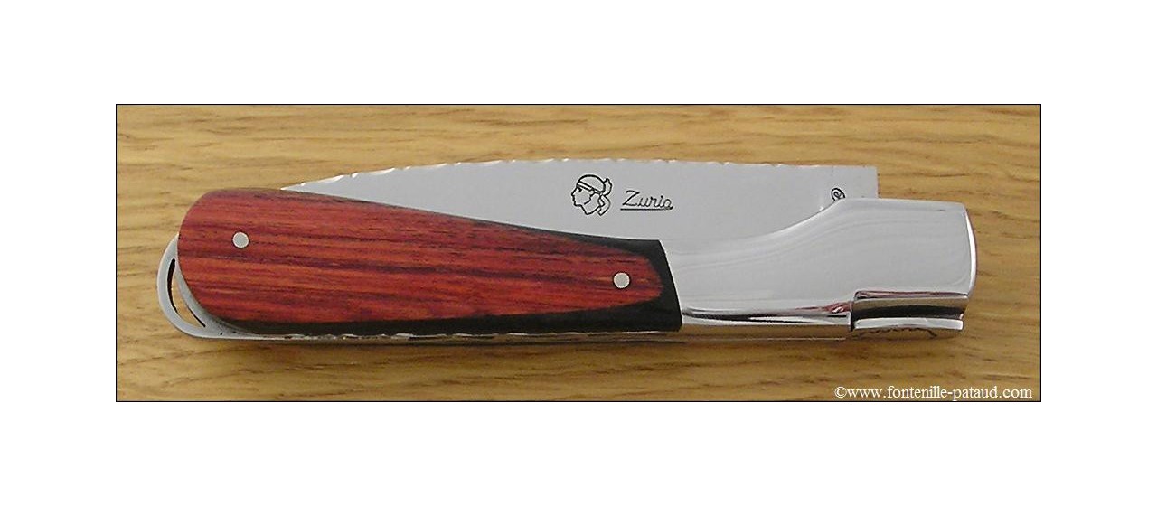 Corsican Sperone knife Guilloche Range Ebony and Rosewood