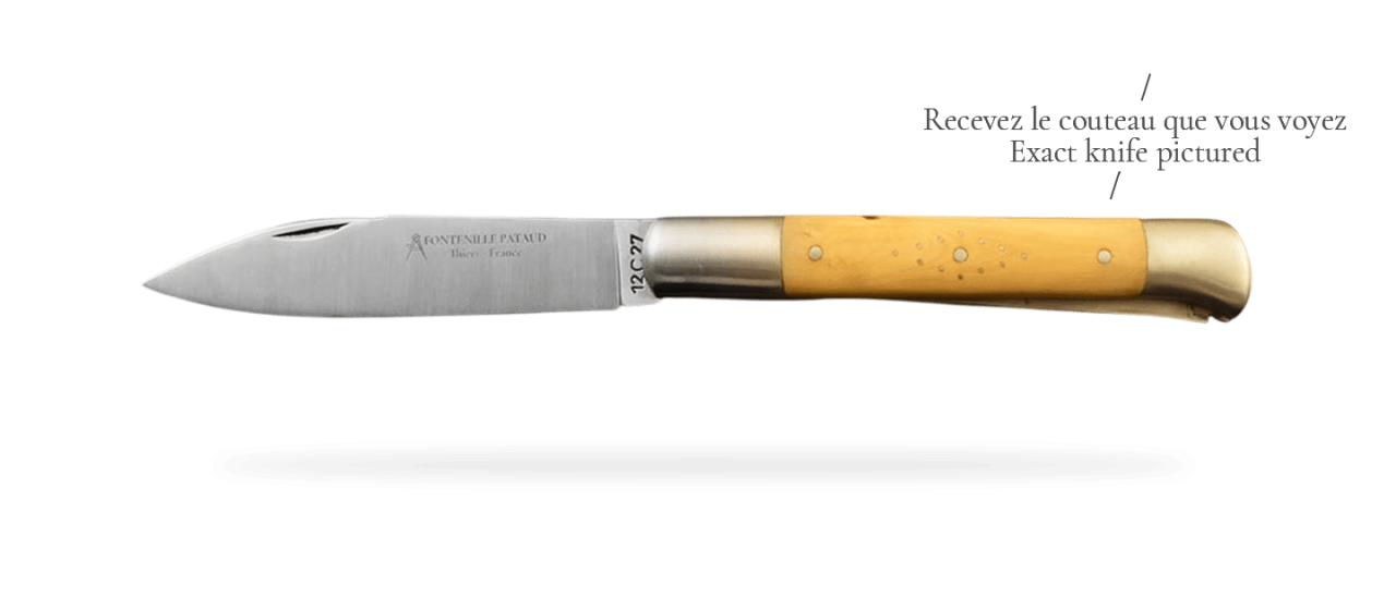 Issoire shepherd's knife & awl Boxwood