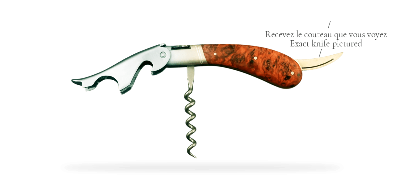 Laguiole Magnum Loupe de Peuplier Rouge