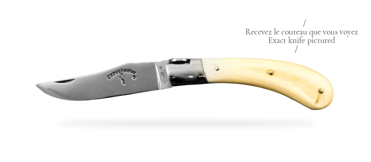 Le "Capuchadou®-Guilloché" 12 cm, ivoire de Phacochère