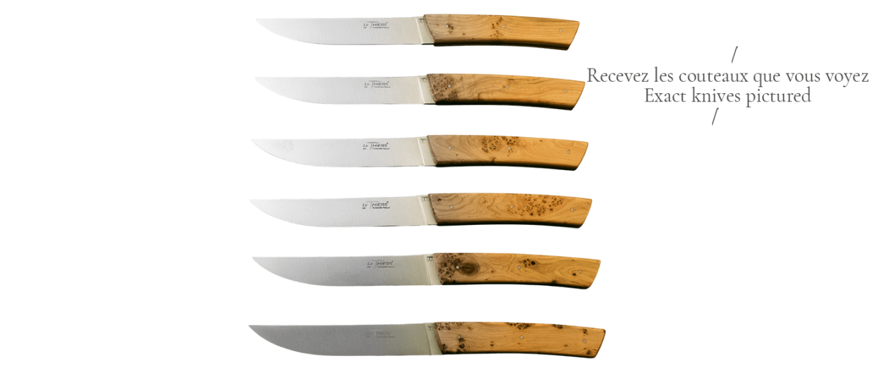 Set of 6 Le Thiers® knives Juniper