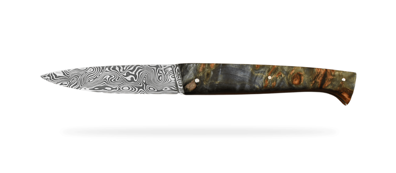 Lombard Damascus Stabilized Blue poplar burl