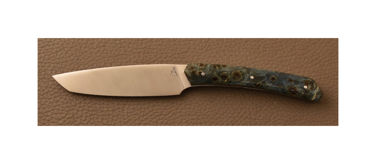 Paring knife Signature 1929 Stabilized Blue poplar burl