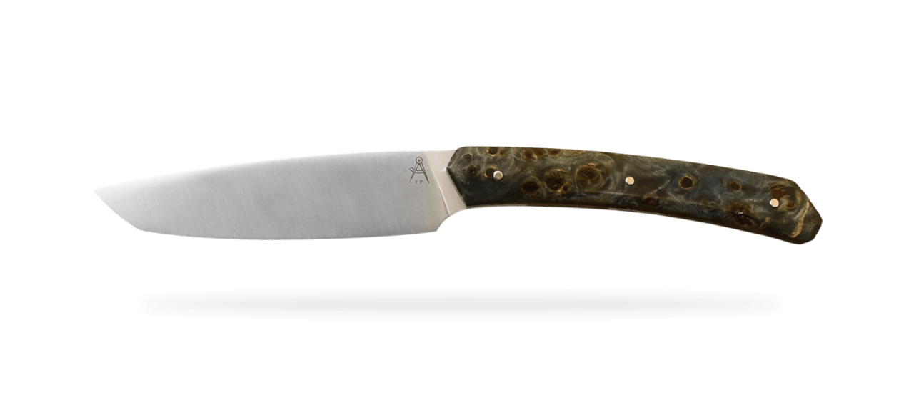 Paring knife Signature 1929 Stabilized Blue poplar burl