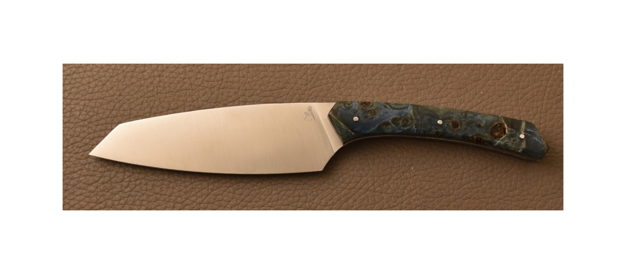 Chef's Knife Signature 1929 Stabilized Blue Poplar burl