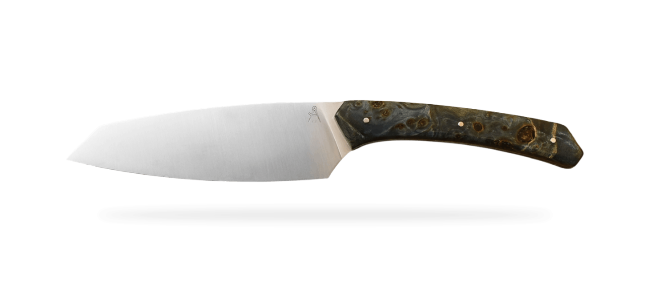 Chef's Knife Signature 1929 Stabilized Blue Poplar burl