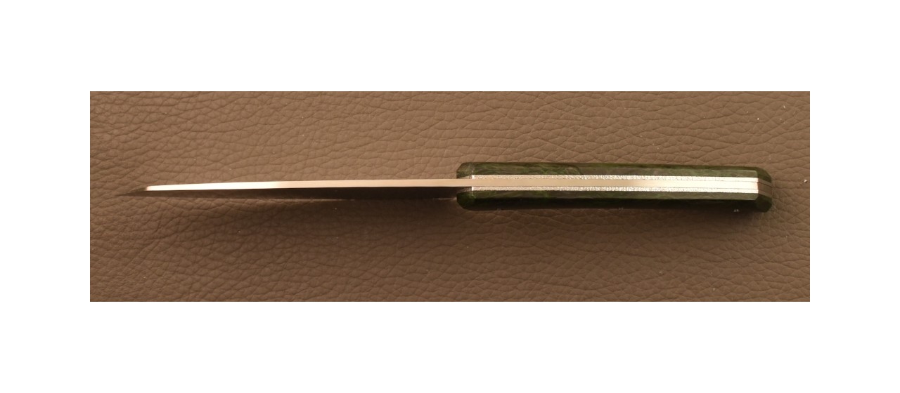 Couteau Eminceur Signature 1929 Fat Carbon Dark Matter Vert